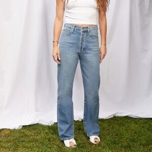 Eve Denim The Juliette High Rise Straight Leg Jeans in Silverlake - Size 25